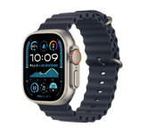 Apple Watch Ultra 2 GPS + Cellular • 49mm Natural Titanium Case • Ocean Navy Band